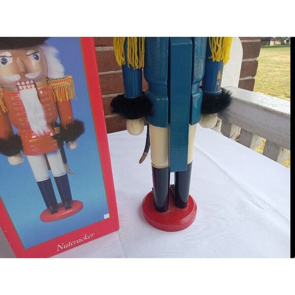 15" Vintage KURT ADLER NUTCRACKER WOODEN BRITISH GENERAL SOLDIER NEW C1189 - Picture 7 of 10